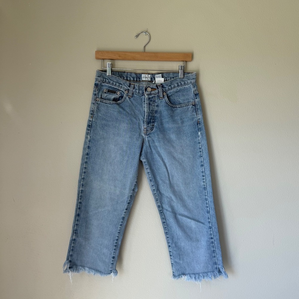 Vintage Y2K Calvin Klein Jeans Low Rider Straight Cropped Jeans
